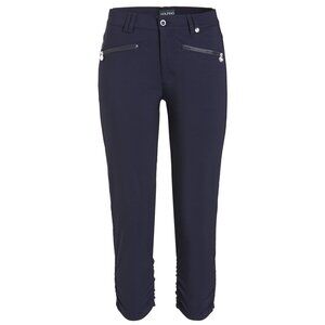 Golfino Golf Pants Slim-Fit Ruffled Performance Size 4 Blue